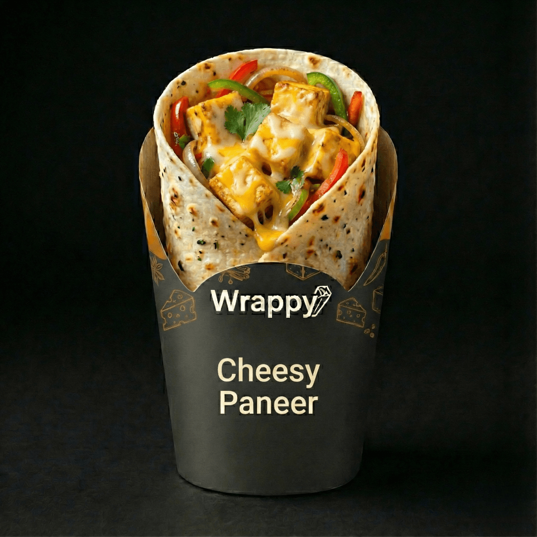 Cheesy Paneer Wrap